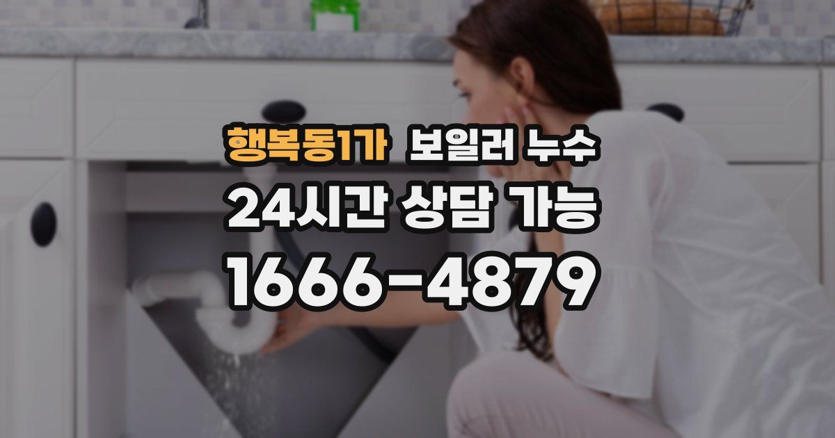 행복동1가 보일러 누수
