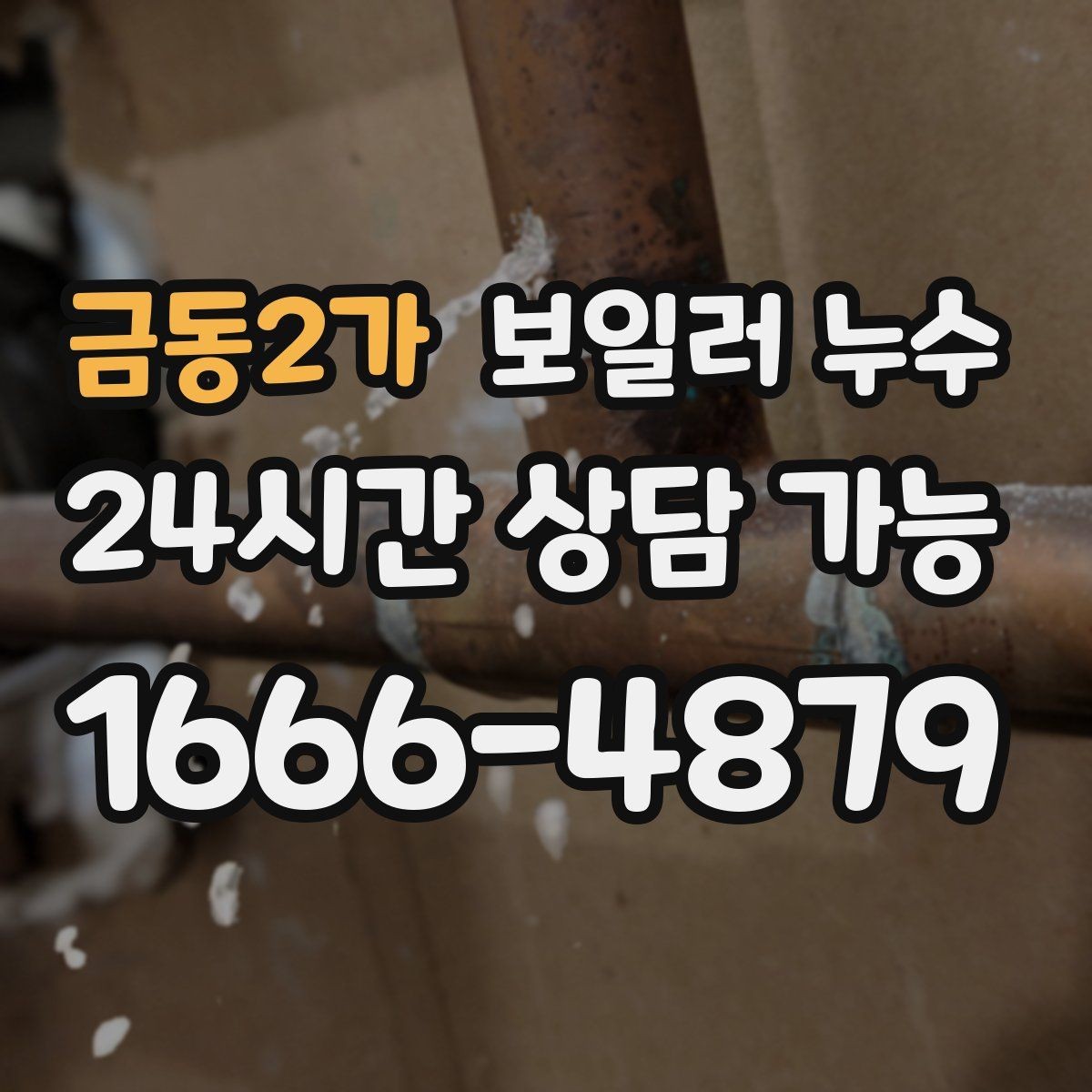 금동2가 보일러 누수 방 한쪽만 차갑고 눅눅할 때