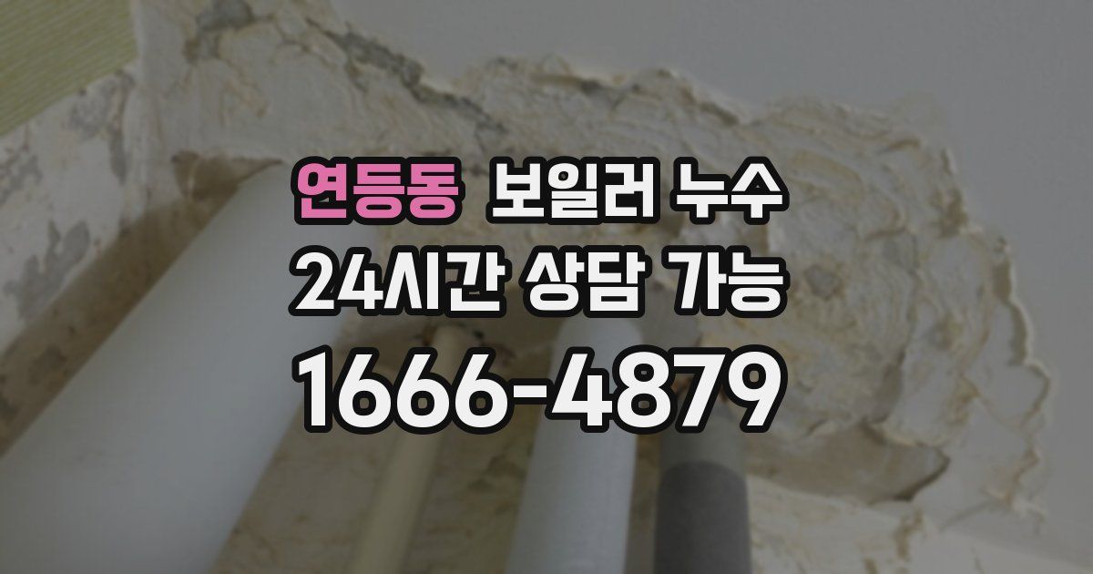 연등동 보일러 누수