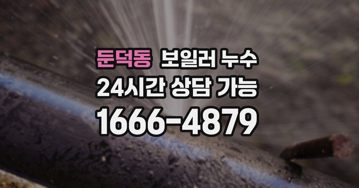 둔덕동 보일러 누수