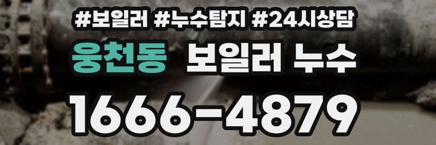 웅천동 누수탐지