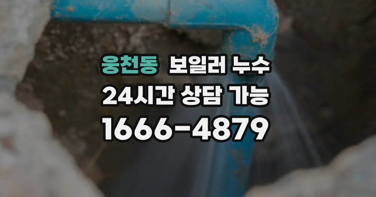 웅천동 보일러 누수