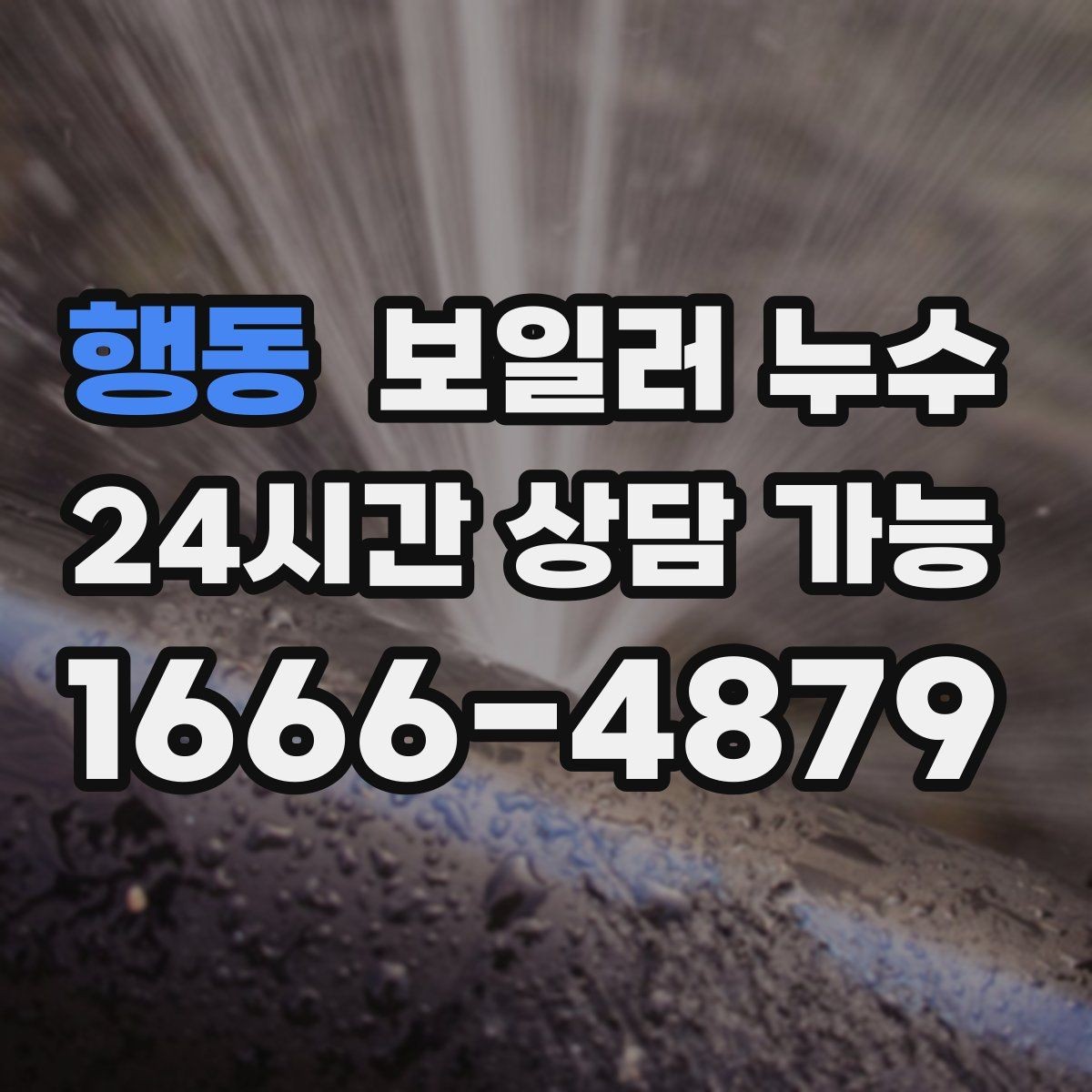 행동 보일러 누수 한 번만 젖었어도 확인이 필요한 경우