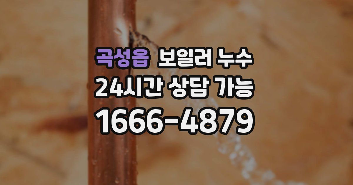 곡성읍 보일러 누수