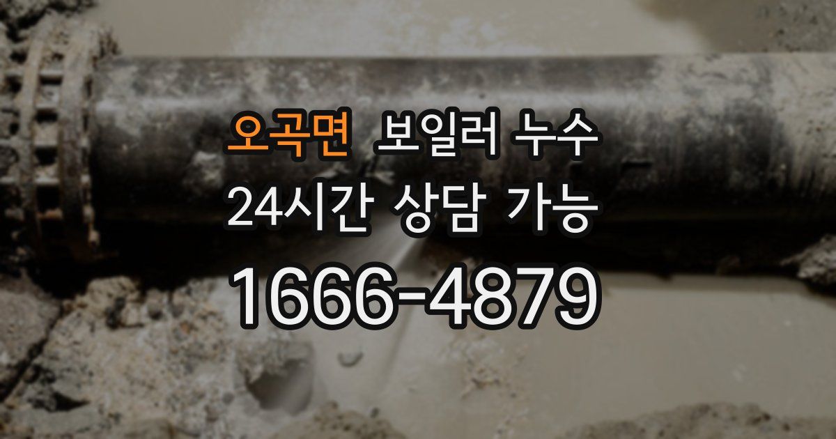 오곡면 보일러 누수