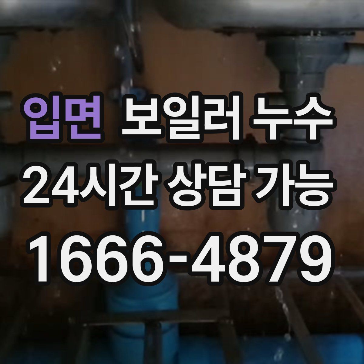 입면 보일러 누수 벽면 아래쪽만 젖는 경우 점검