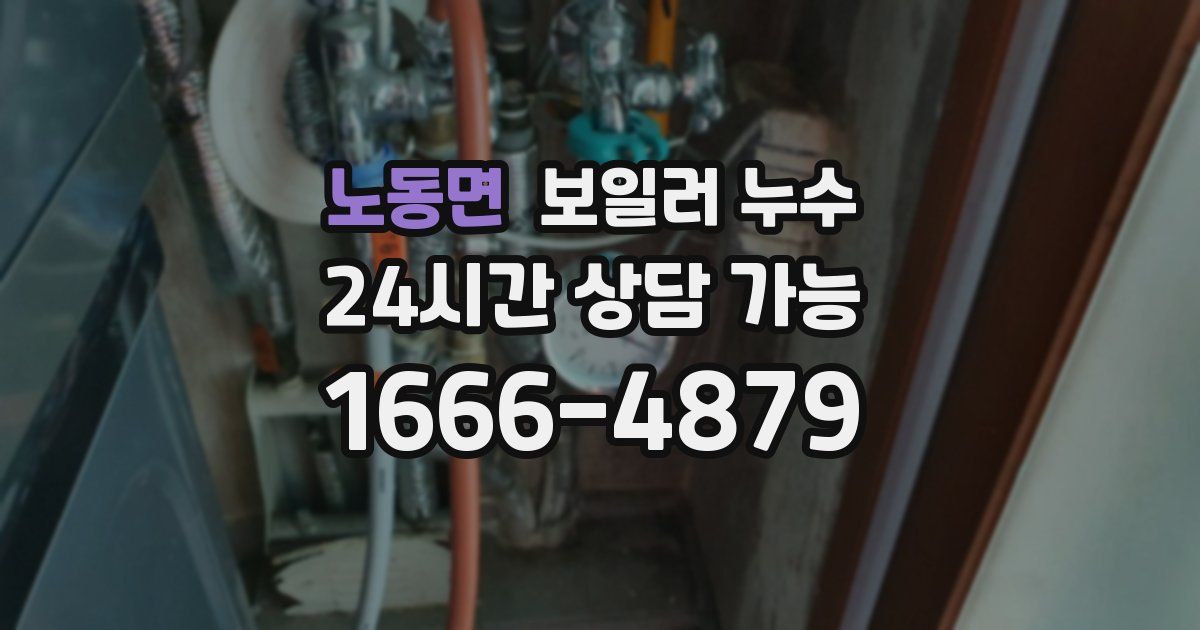 노동면 보일러 누수