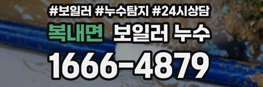 복내면 누수탐지