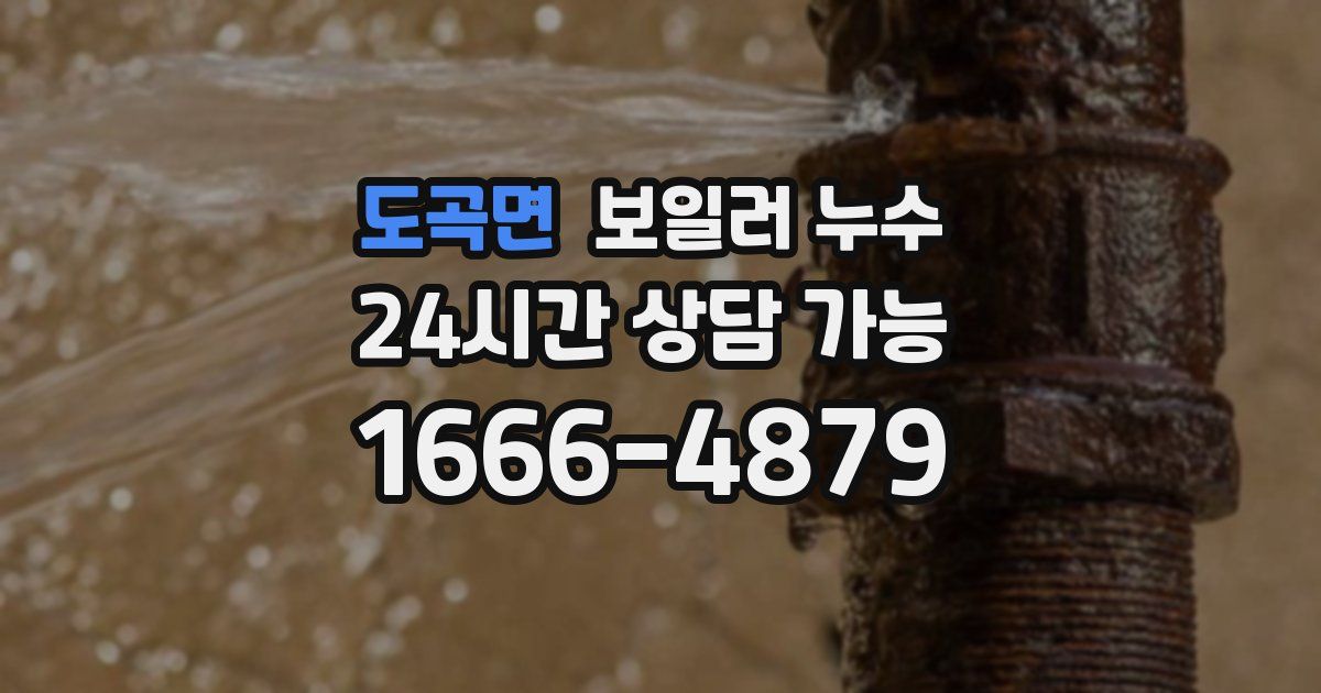 도곡면 보일러 누수