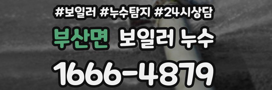 부산면 누수탐지