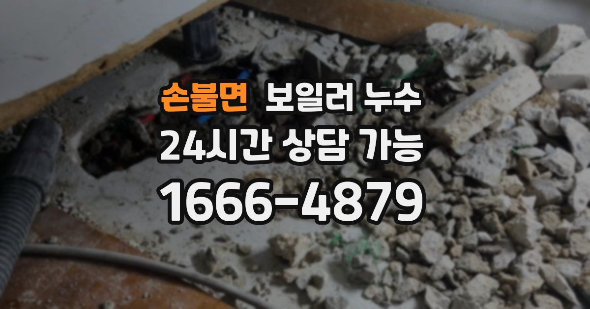 손불면 보일러 누수