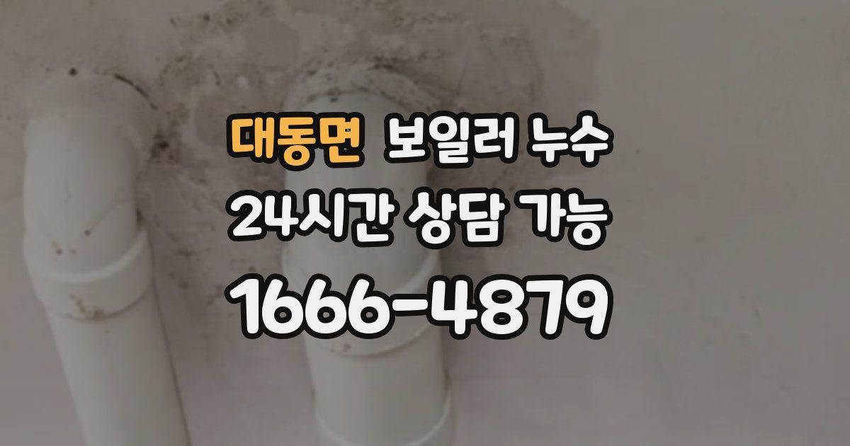 대동면 보일러 누수