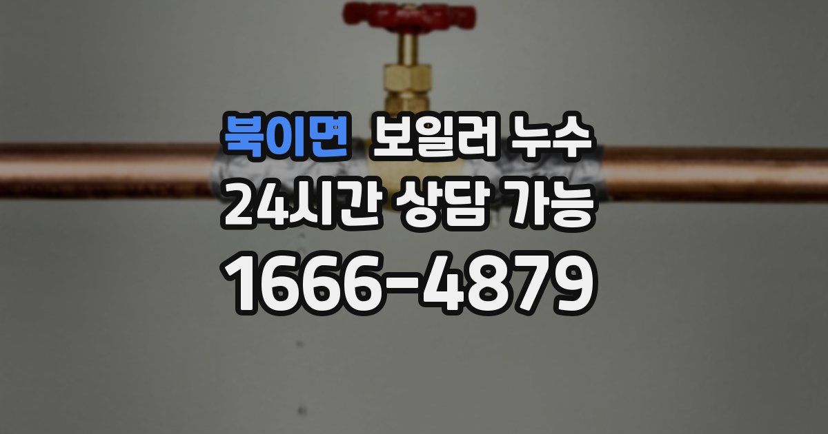 북이면 보일러 누수