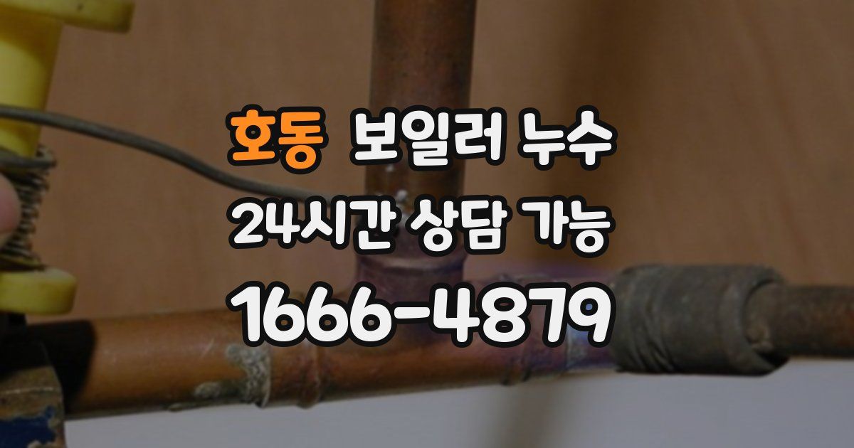 호동 보일러 누수