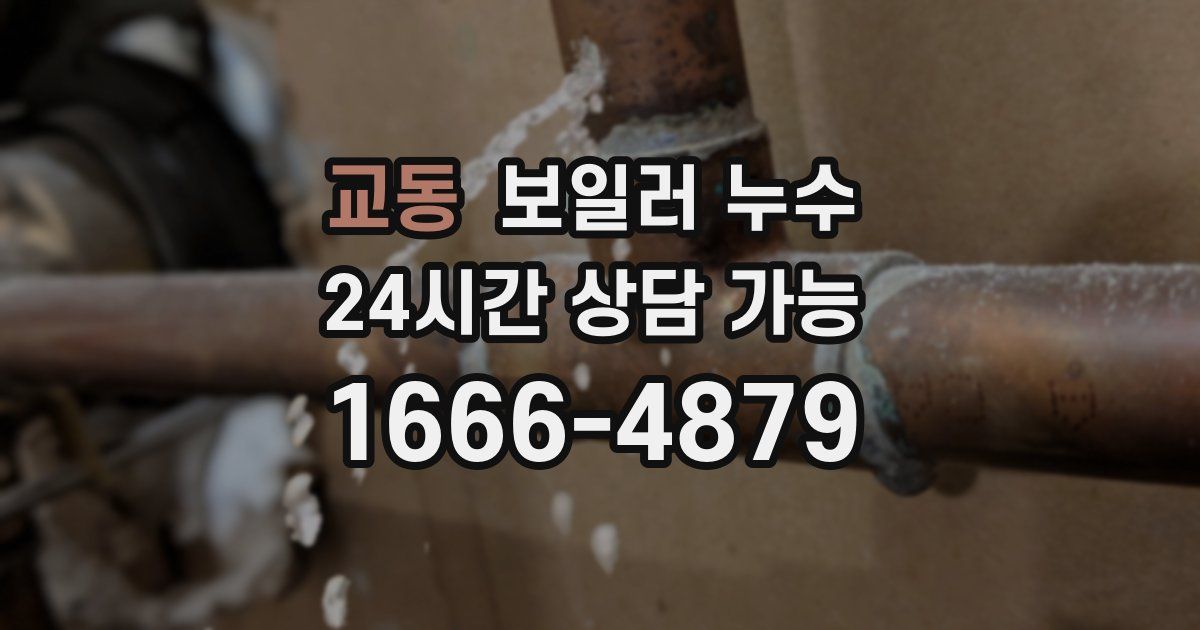 교동 보일러 누수