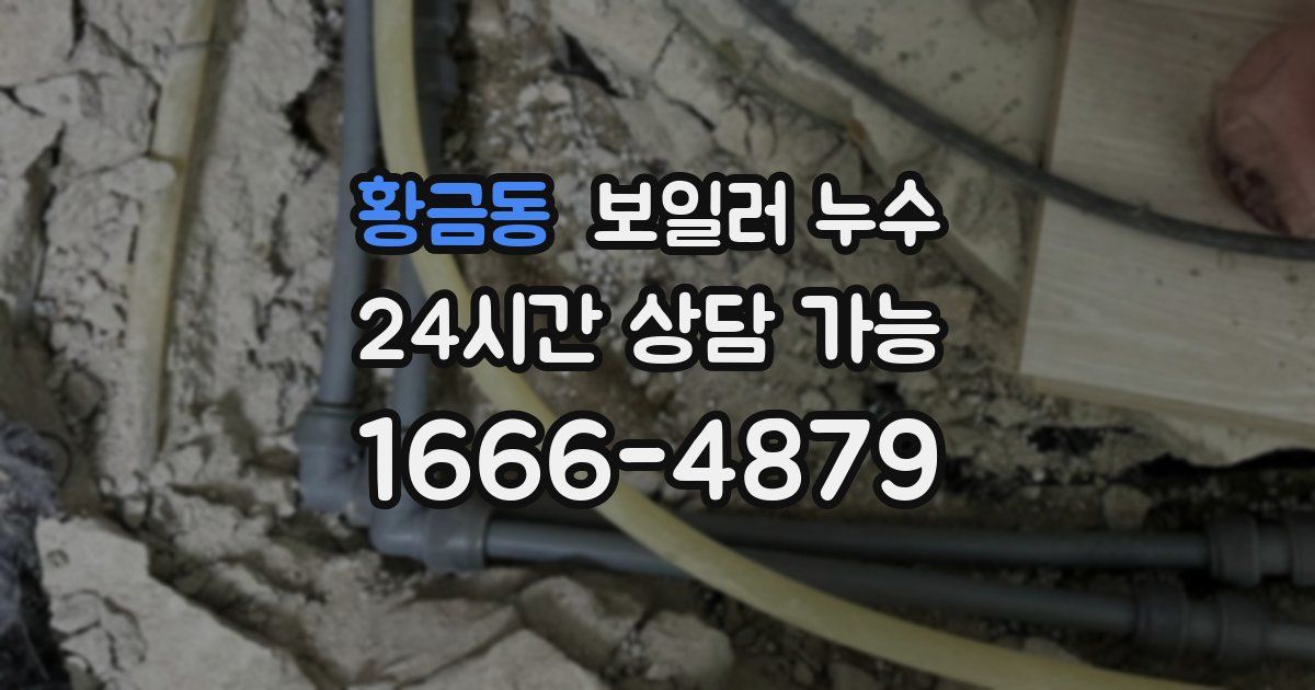 황금동 보일러 누수