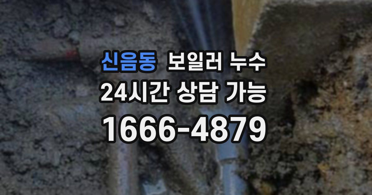 신음동 보일러 누수