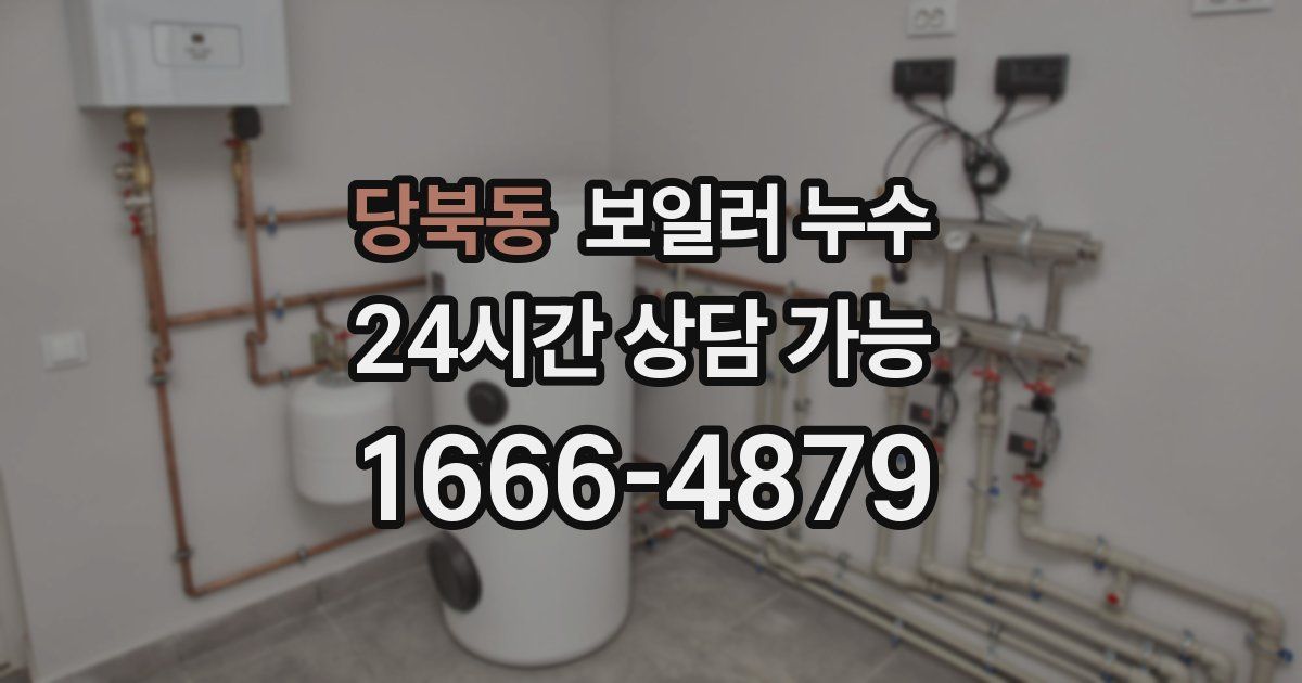 당북동 보일러 누수