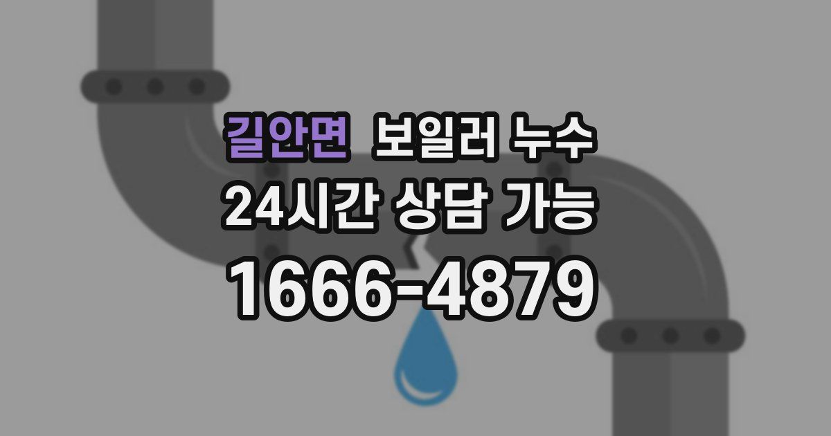 길안면 보일러 누수