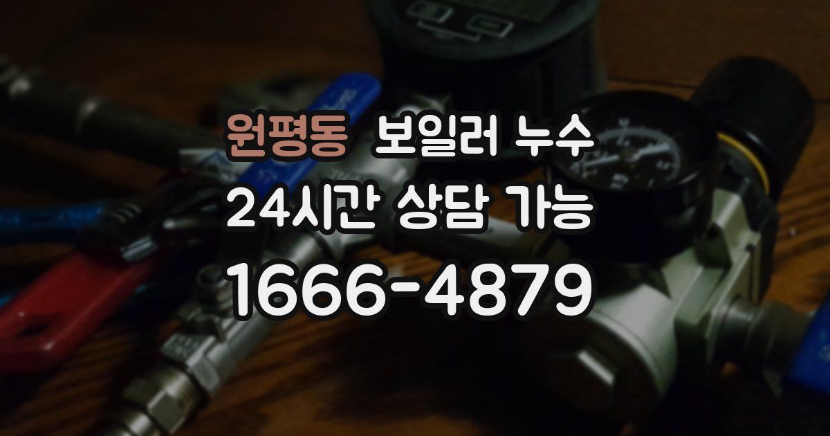 원평동 보일러 누수