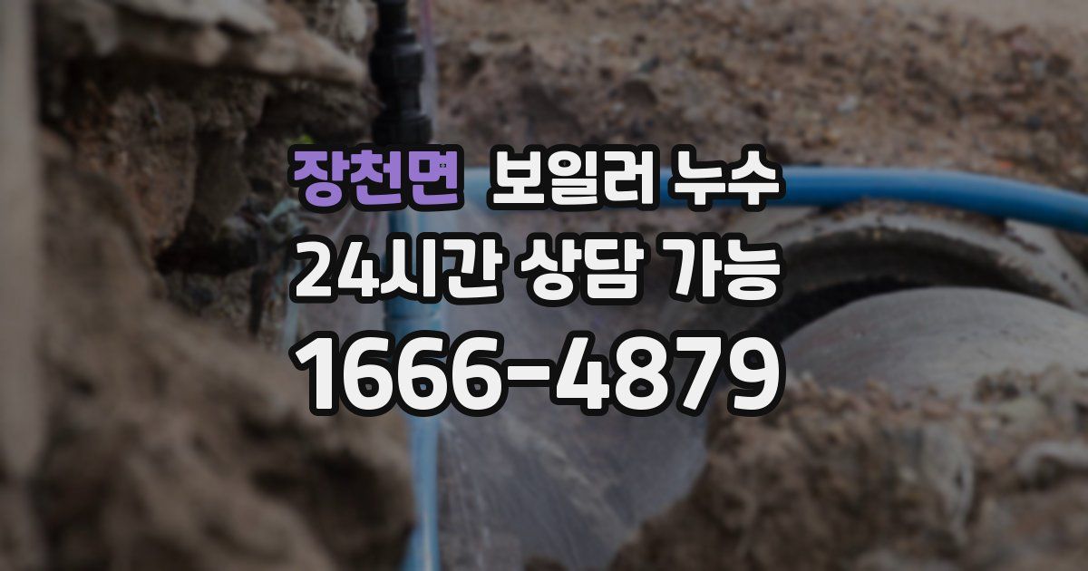 장천면 보일러 누수