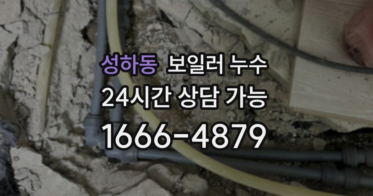 성하동 보일러 누수