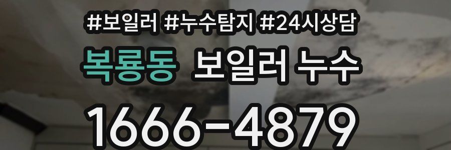 복룡동 누수탐지