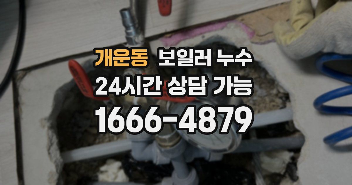 개운동 보일러 누수