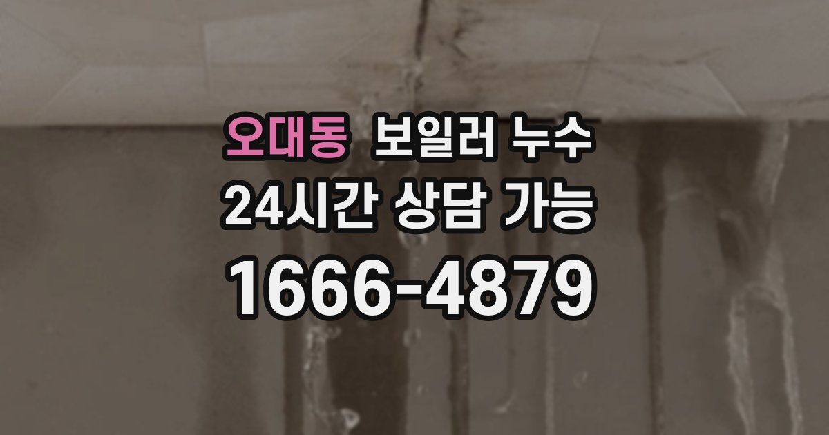 오대동 보일러 누수