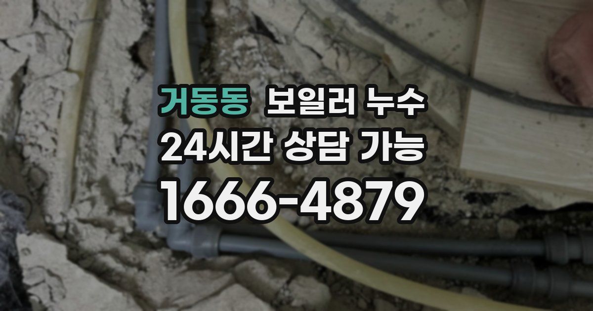 거동동 보일러 누수