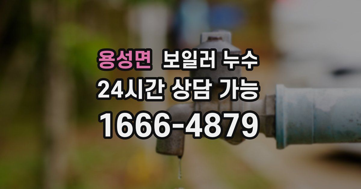 용성면 보일러 누수