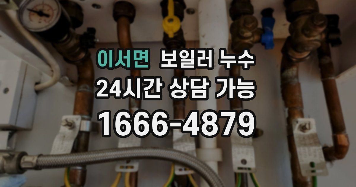 이서면 보일러 누수