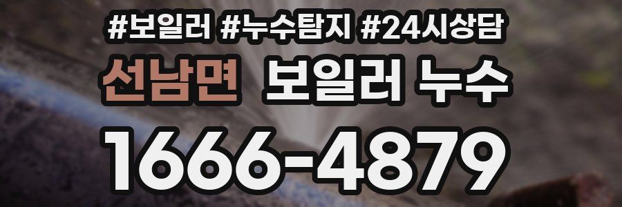 선남면 누수탐지