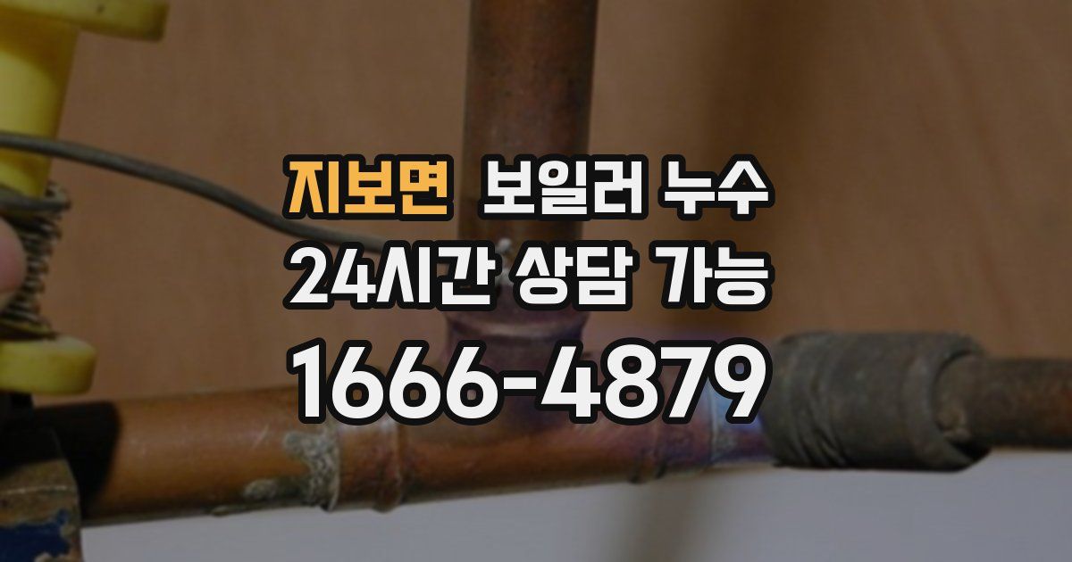 지보면 보일러 누수