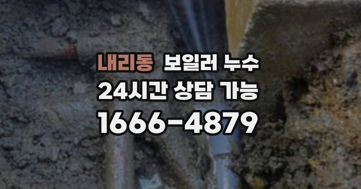 내리동 보일러 누수