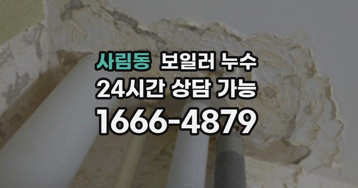 사림동 보일러 누수