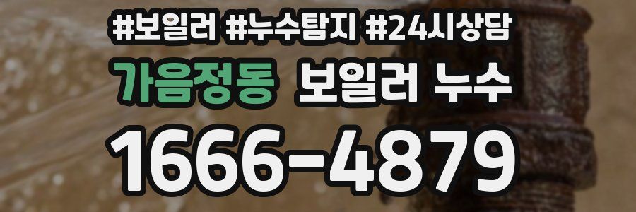 가음정동 누수탐지