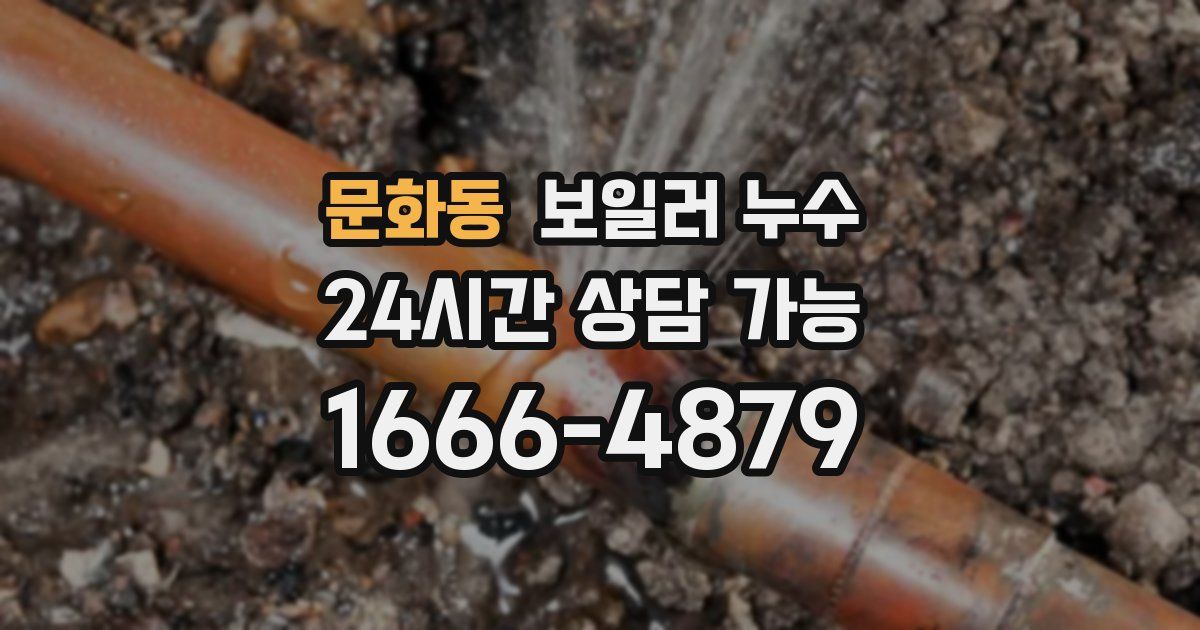 문화동 보일러 누수