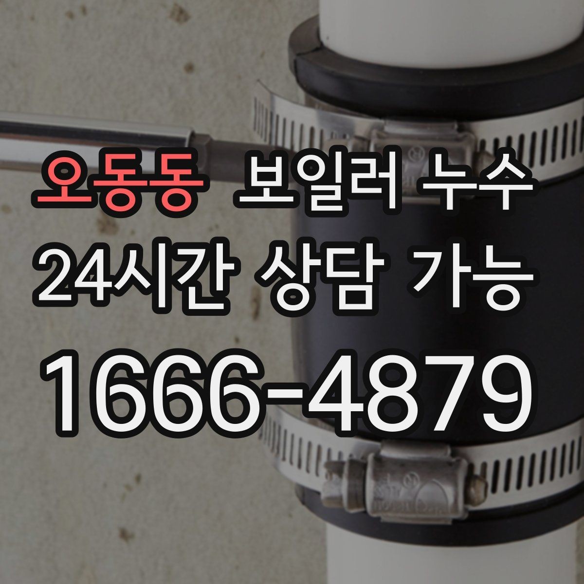 오동동 보일러 누수 바닥 가운데만 젖는 경우 점검 포인트