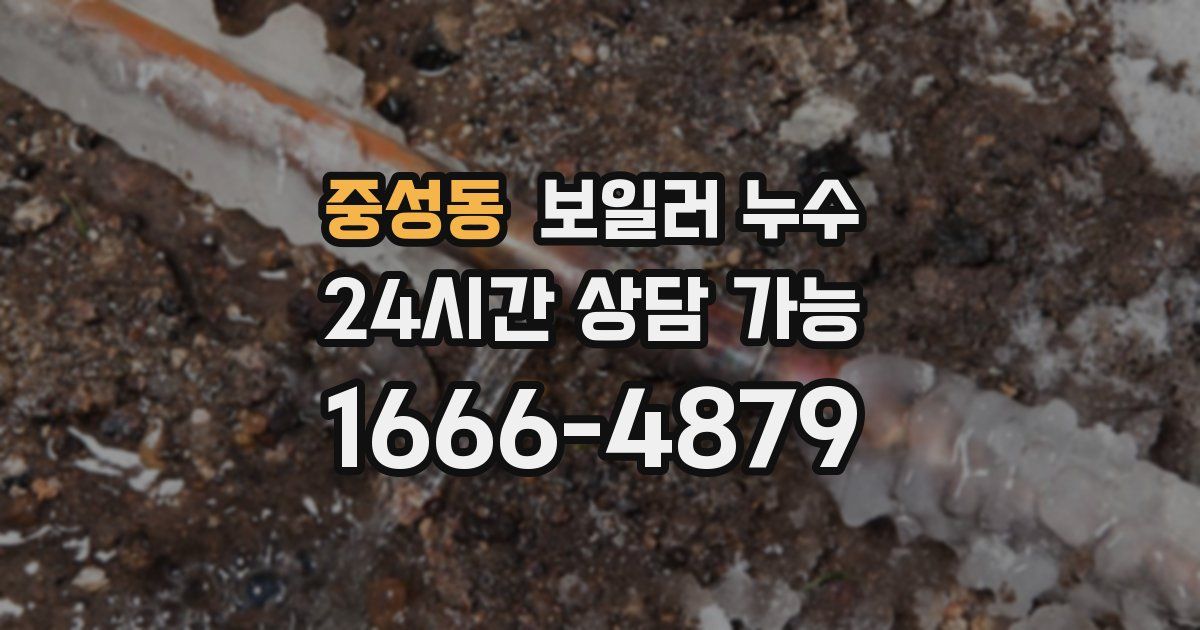 중성동 보일러 누수