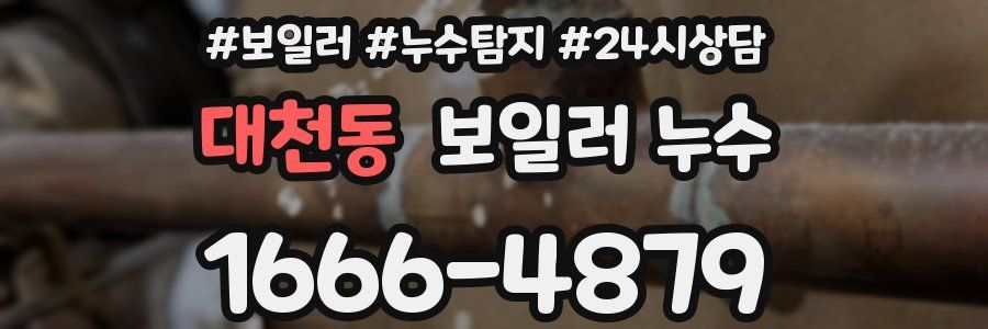 대천동 누수탐지