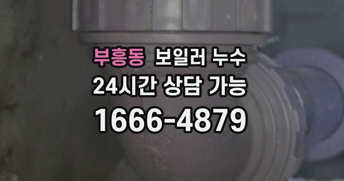 부흥동 보일러 누수