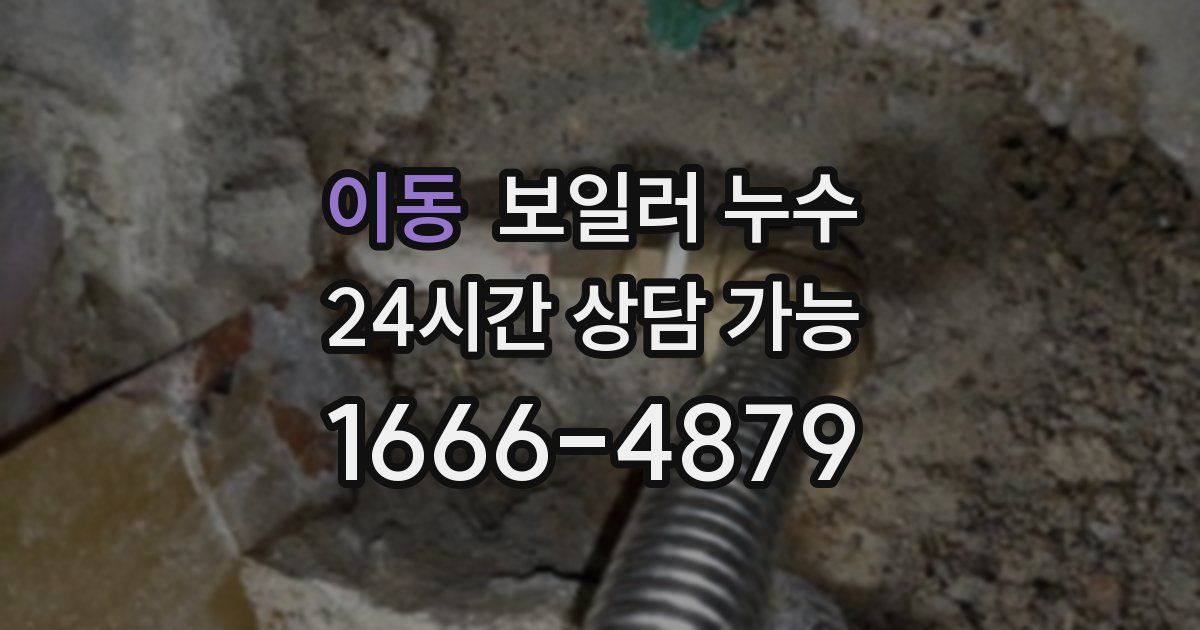 이동 보일러 누수