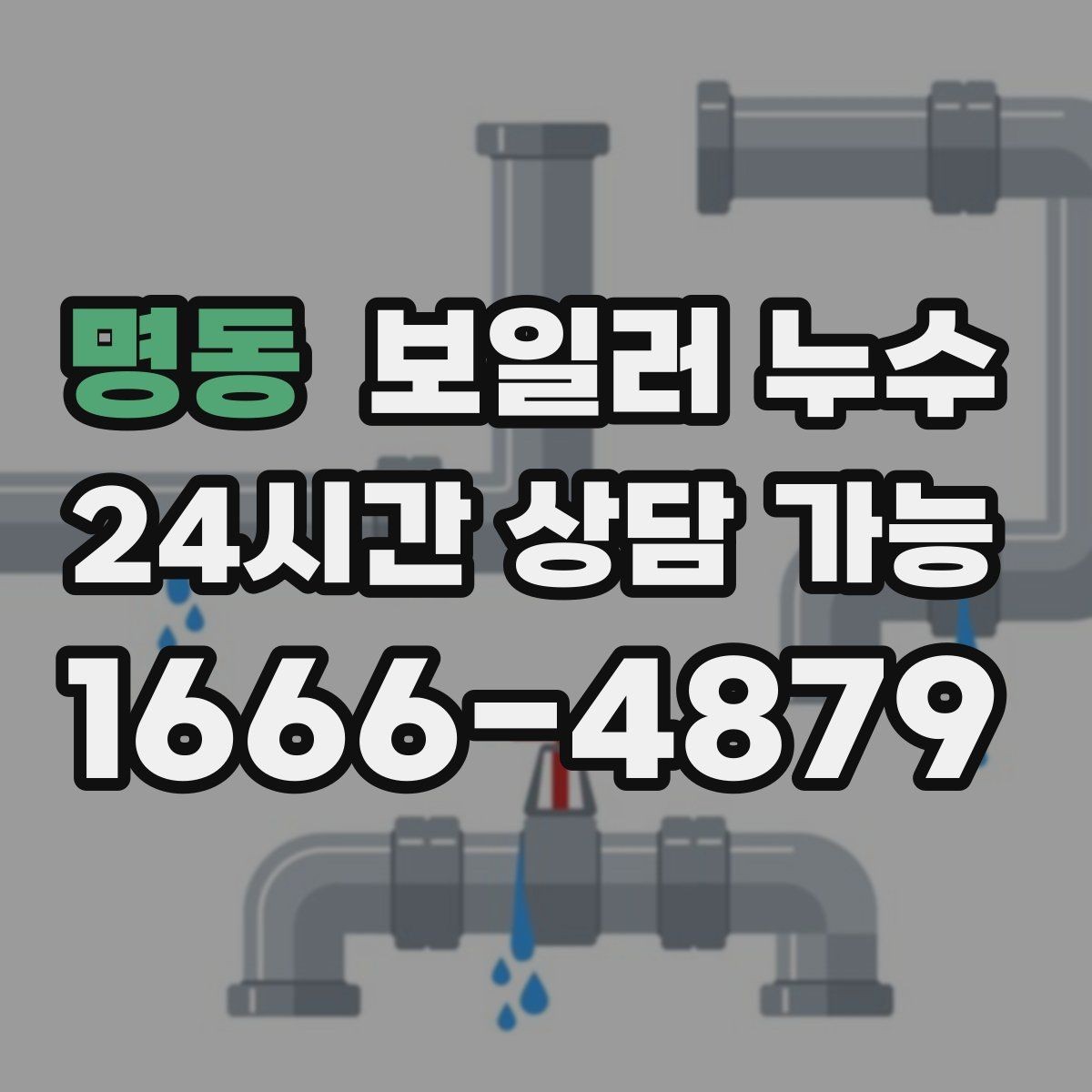 명동 보일러 누수 바닥 손상과 도배 손상으로 번지기 전