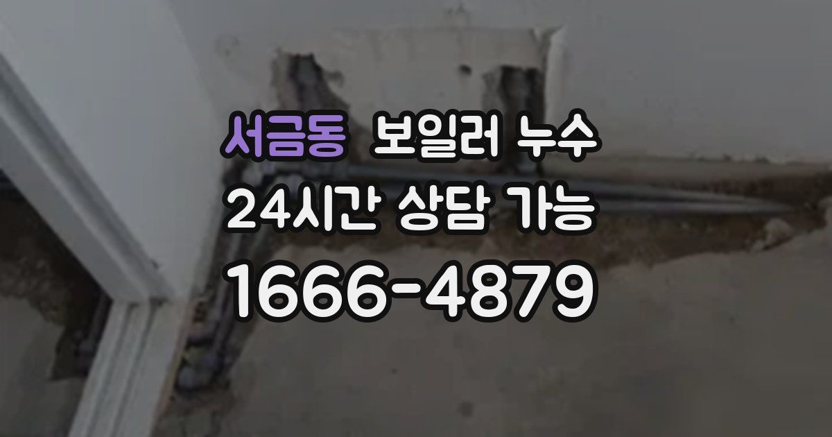 서금동 보일러 누수