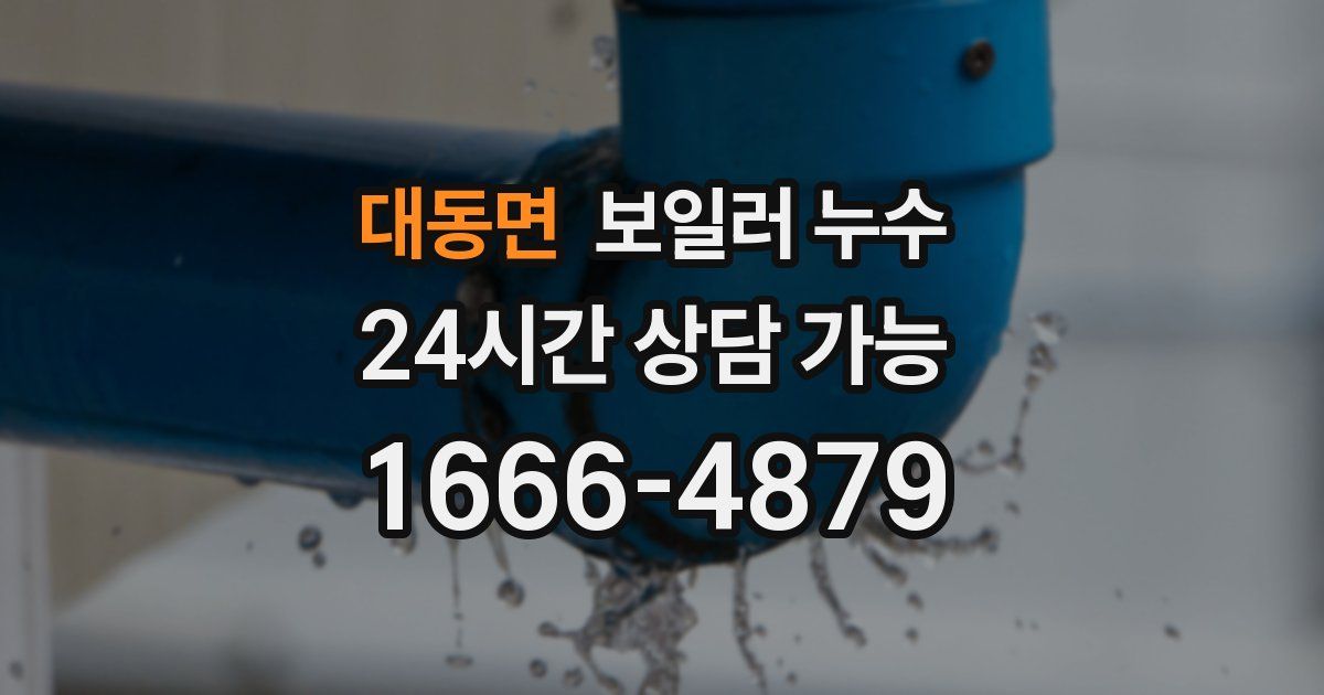 대동면 보일러 누수