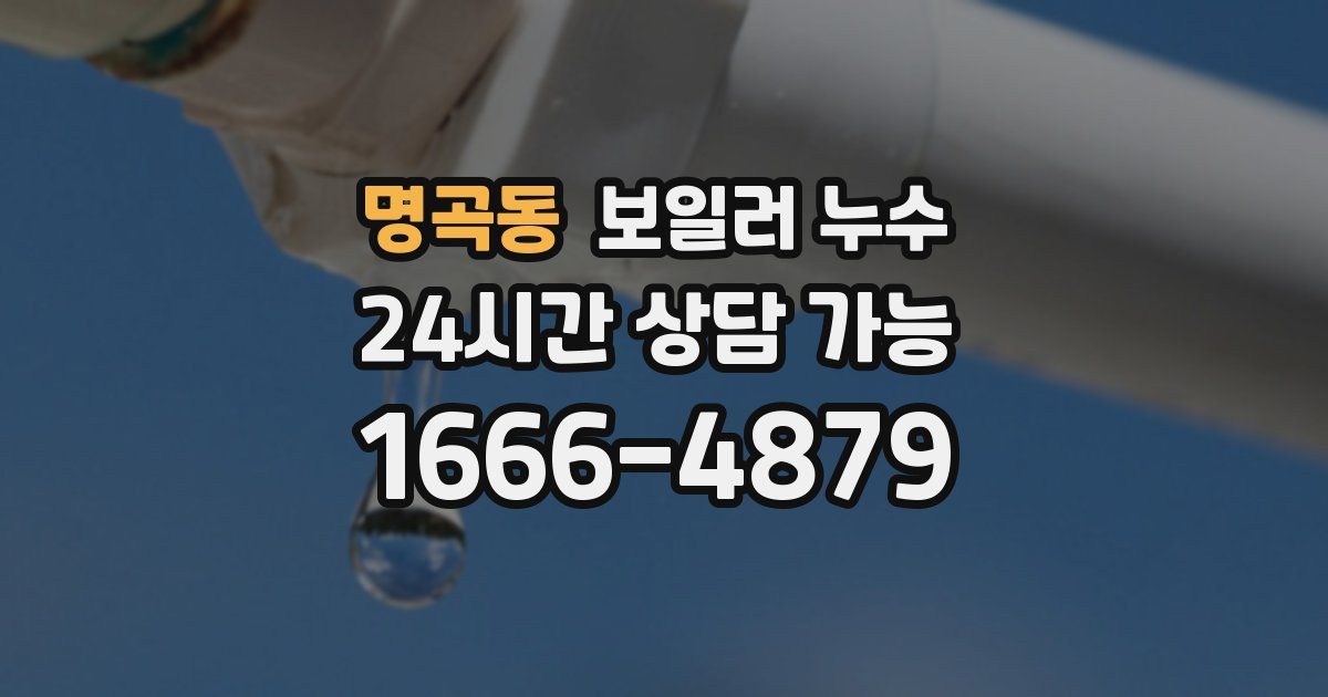 명곡동 보일러 누수