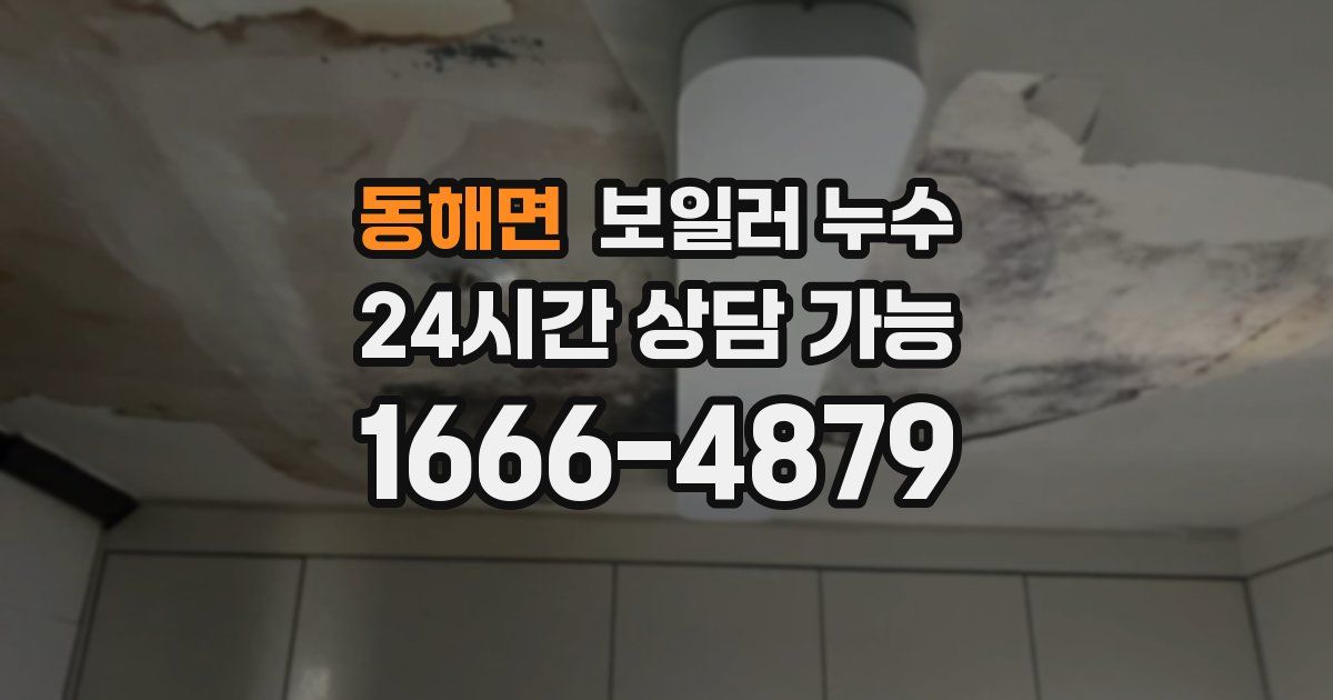 동해면 보일러 누수