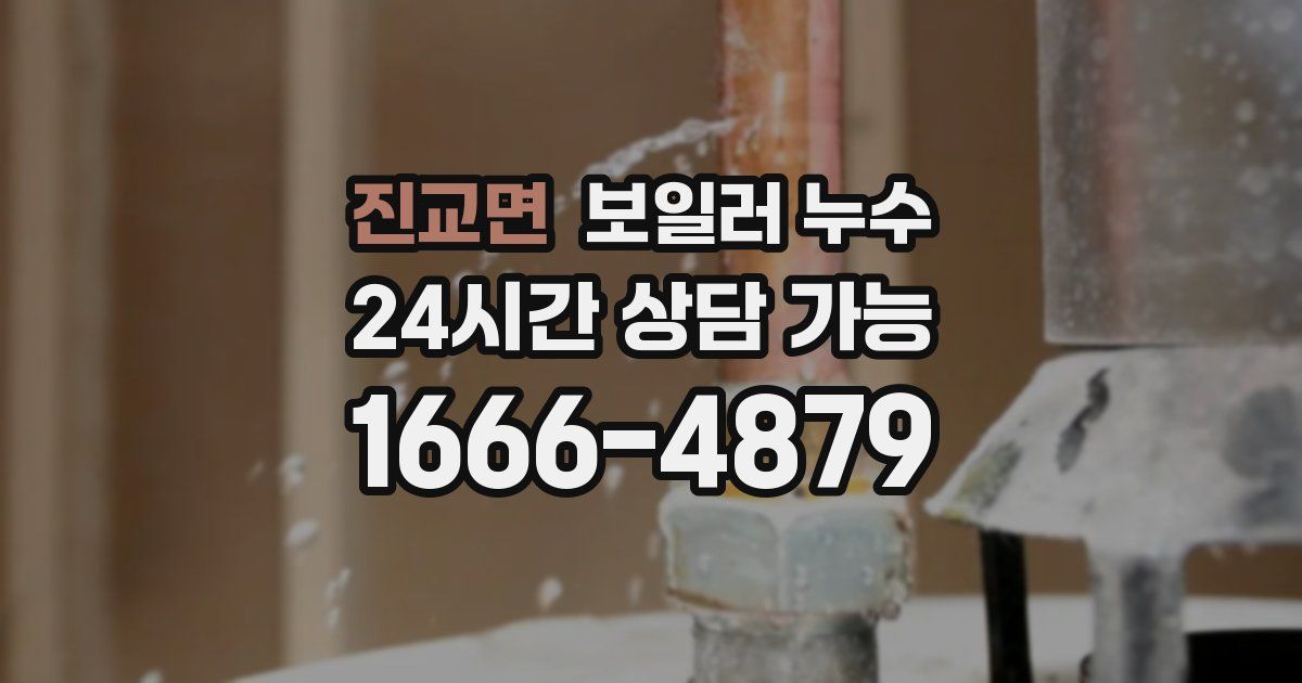 진교면 보일러 누수