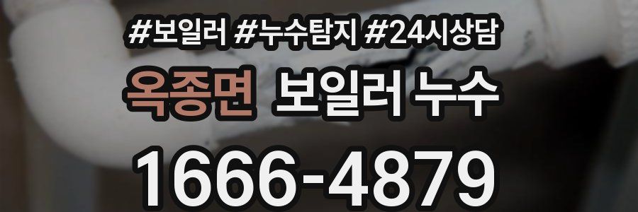 옥종면 누수탐지